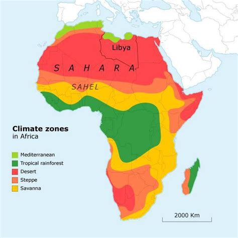 Africa climate regions