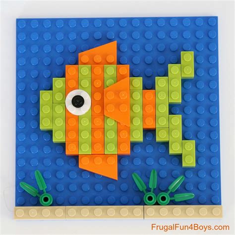 LEGO Animal Mosaic Building Cards - Frugal Fun For Boys and Girls