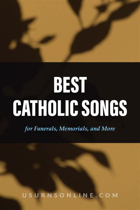 50+ Beautiful Catholic Funeral Songs & Sacred Music » US Urns Online