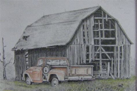 Old Farm Drawing at PaintingValley.com | Explore collection of Old Farm ...