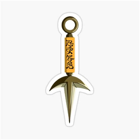 "Minato Kunai Anime weapon" Sticker by MinimalTag | Redbubble