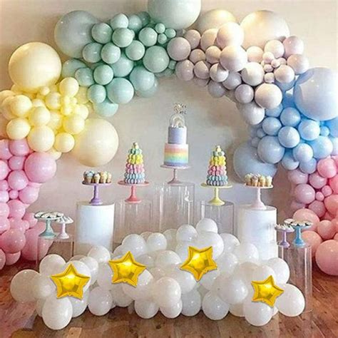 Magical Rainbow Pastel Balloons Garland Arch Kit | DIY Balloon Arches ...