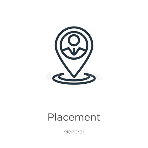 Placement Icon. Trendy Placement Logo Concept on White Background from ...