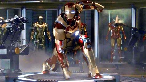 Iron Man 3 - Mark 42 Suit Up Scene - Movie CLIP HD - YouTube