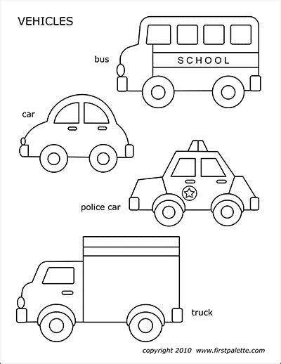 Free Printable Car Template - PRINTABLE TEMPLATES