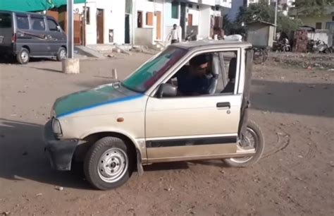 आ गई अब तक की सबसे छोटी Maruti 800 कार! लगे हैं बस 3 पहिए, VIDEO में ...