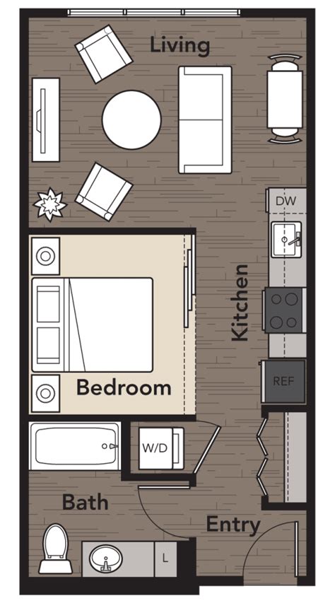 Floor Plans of Kirkland Crossing in Kirkland, WA