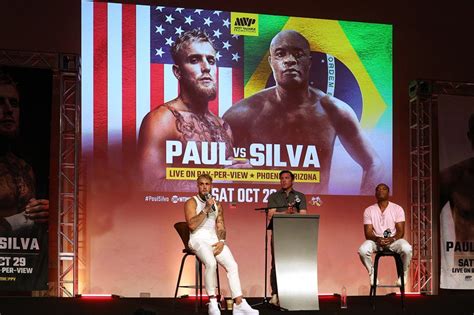 Jake Paul vs. Anderson Silva Press Conference Sees the Fighters Face ...