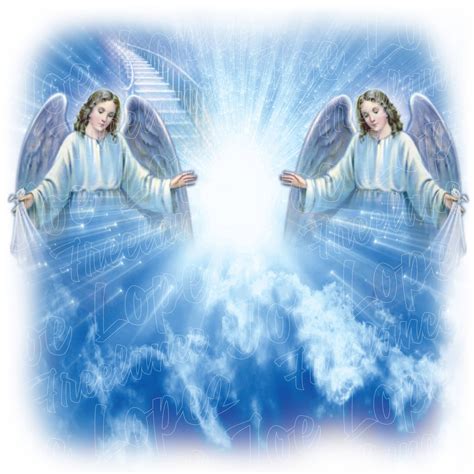 Download Heavenly Angels In White Robes Wallpaper | Wallpapers.com