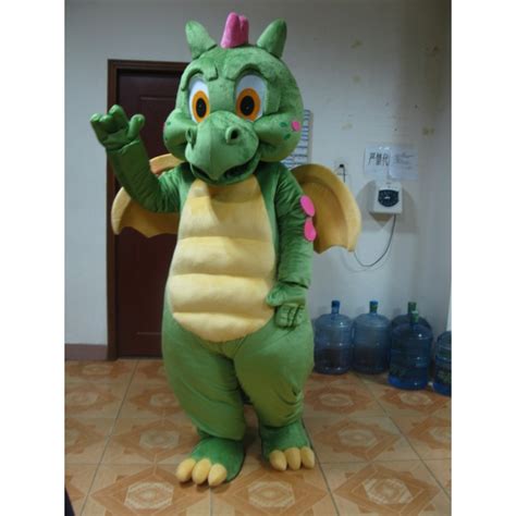 Green Dragon Mascot Costume