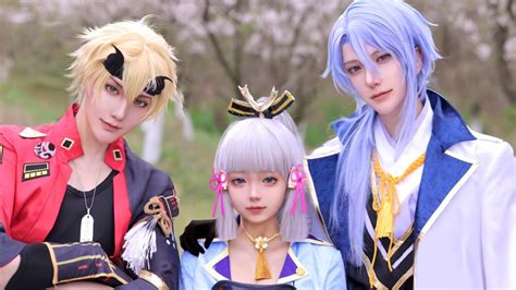 Genshin Impact group cosplay depicts Ayaka as third wheel | ONE Esports