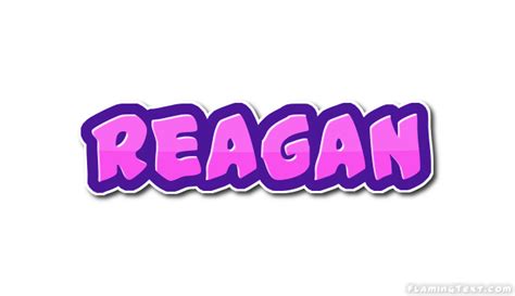 Reagan Logo | Free Name Design Tool from Flaming Text