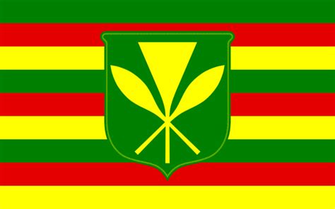 thirat atthiraride - The Kanaka Maoli flag has green, red, yellow...