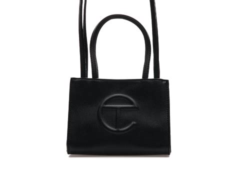 Telfar Shopping Bag Small Black in Vegan Leather with Silver-tone - US