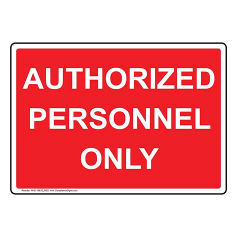 Authorized Personnel Only Logo