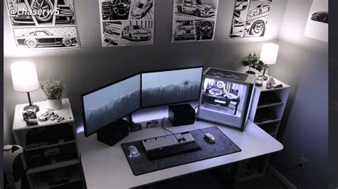 33 Clean Looking White Gaming Setup - GPCD