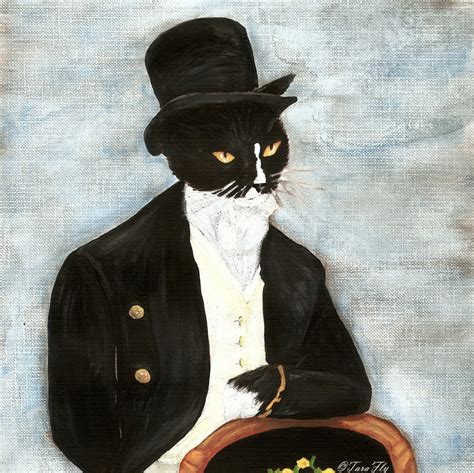 tuxedo cat art - Clip Art Library