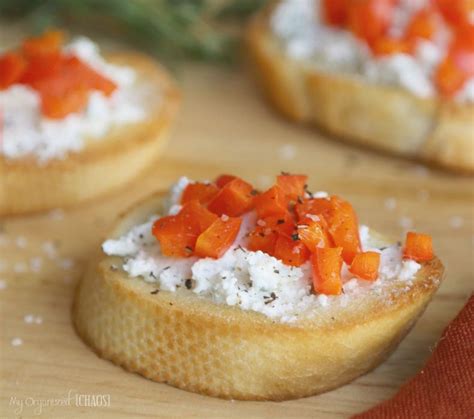 crusty herbed baguette appetizer | Crostini appetizers, Recipes, Crostini