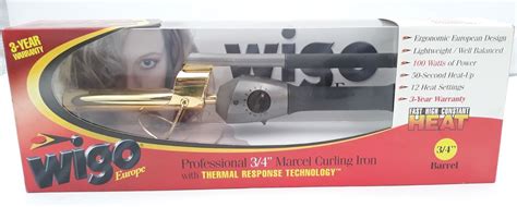 WIGO Professional 3/4" Marcel Curling Iron Thermal Response Technology ...