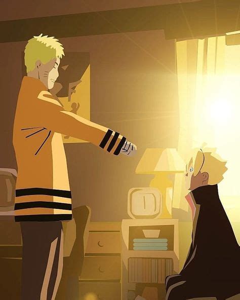 “Father son moments ️ ️ ️ ️ q. Naruto or boruto? a. ofc naruto ️