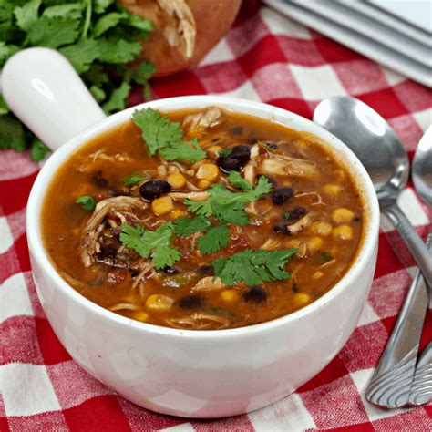 Instant Pot Mexican Chicken Soup - Mama's On A Budget