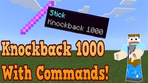 How to get knockback 1000 in minecraft bedrock edition