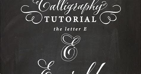 Antiquaria: Calligraphy Tutorial | the Capital Letter "E"