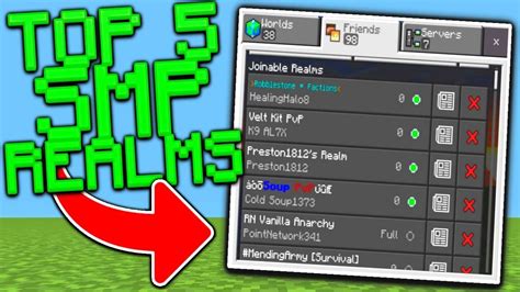 Top 5 Survival Realms SMP To Join For MCPE 1.19! - Minecraft Bedrock ...