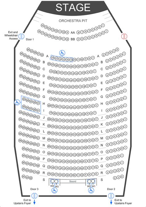 Seating Map - Civic Theatre Wagga Wagga