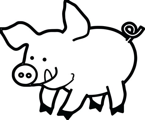 Pig Face Clip Art Black And White