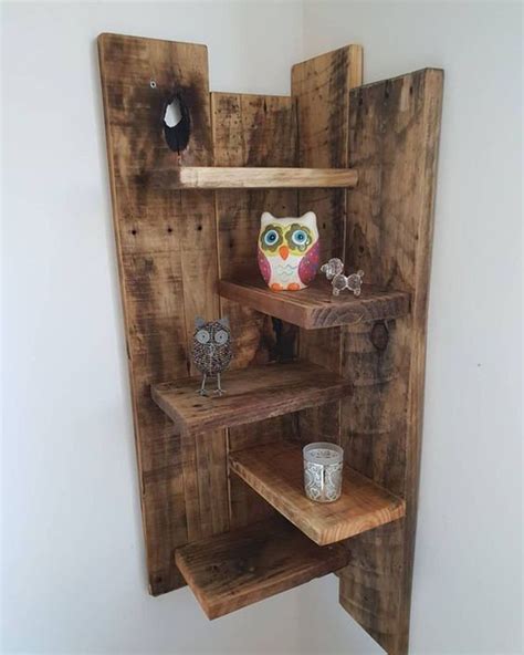 Corner shelf,corner shelves,wall shelves,rustic shelf,wooden shelf ...