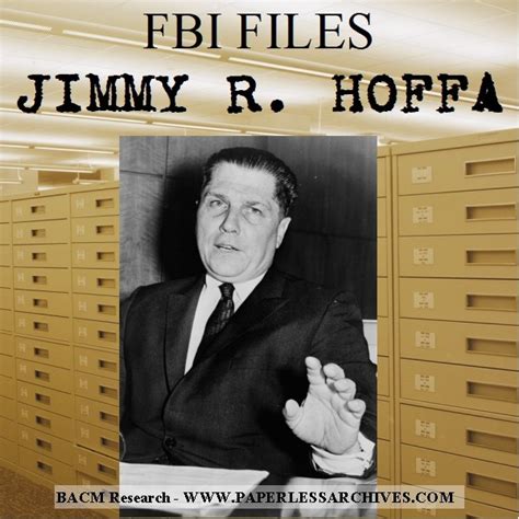 Jimmy Hoffa - Disappearance of Jimmy Hoffa FBI Files ...