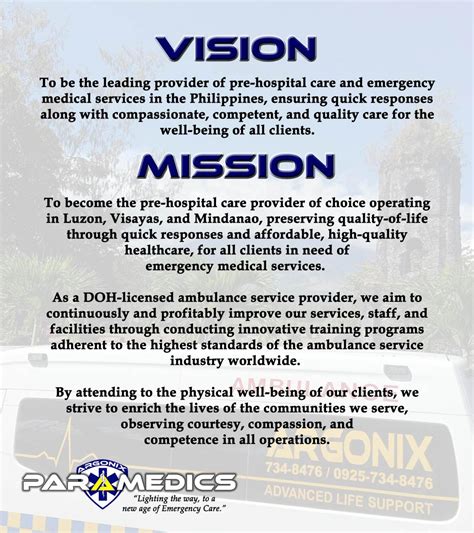 Our Vision-Mission Statement | Argonix Medical Corporation