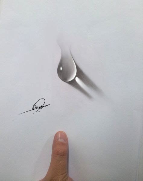 40 Realistic Water Drops Drawings And Tutorials - Bored Art | Water ...