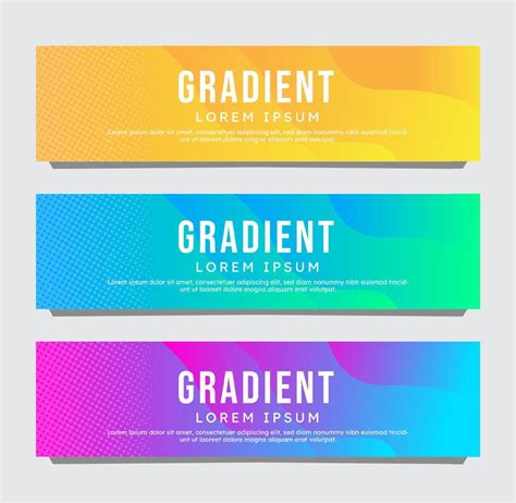 Gradient Banner Template Background 8445387 Vector Art at Vecteezy