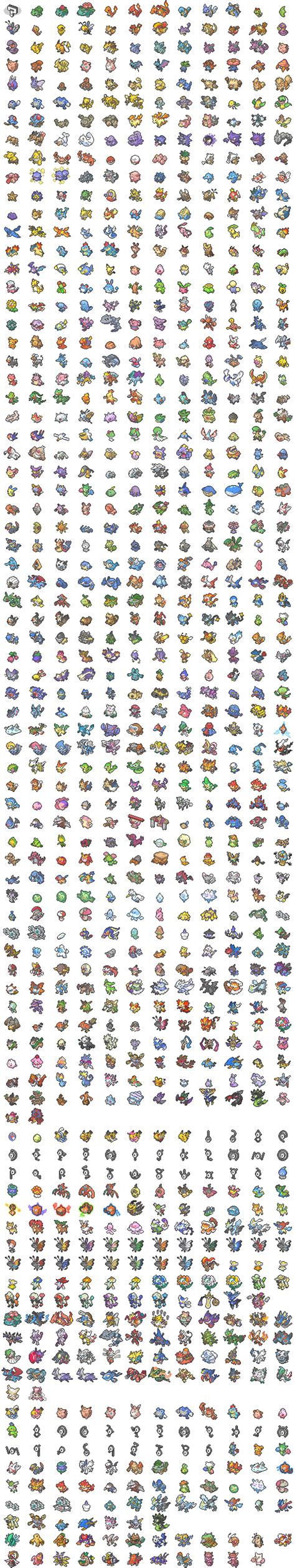 Pokemon gen 6 gba sprite sheet - profitaly