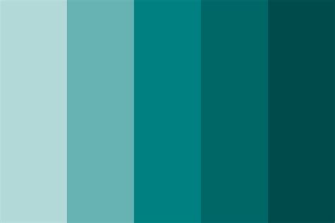 Shades of Teal Color Palette