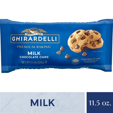 GHIRARDELLI Milk Chocolate Premium Baking Chips, Chocolate Chips for ...