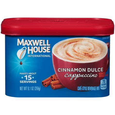 Maxwell House International Cinnamon Dulce Cappuccino Beverage Mix, 9.1 ...