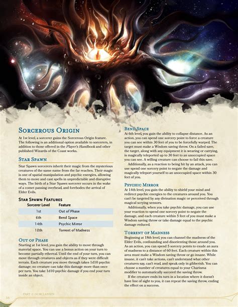 [5e][Question] Help making a Star Spawn Sorcerer build (ATLAS Homebrew ...