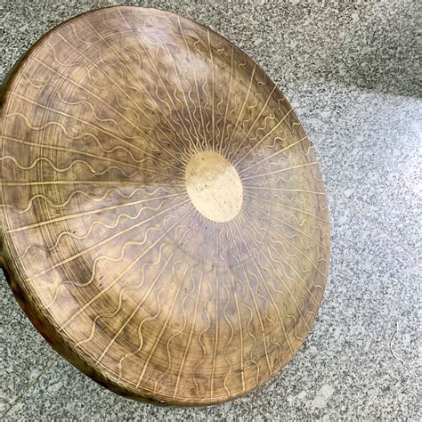 23 inch diameter handmade gong-beautiful crafted gong made from Nepal # ...