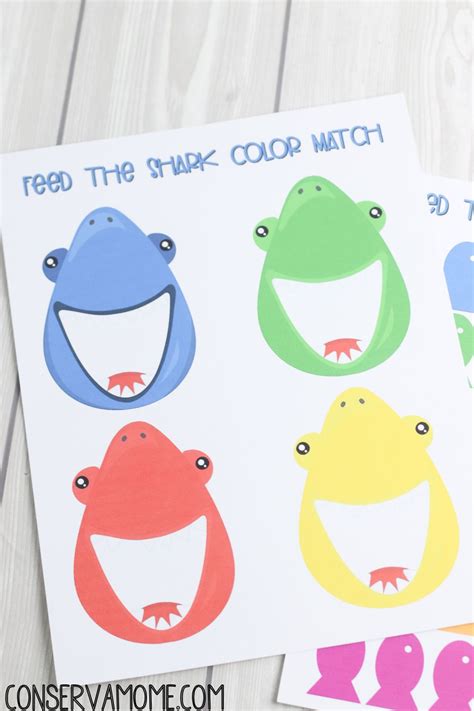 Feed the Shark Color Sorting Game: Ocean Themed learning game | Shark ...