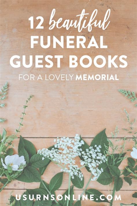 12 Beautiful Funeral Guest Book Ideas » Urns | Online