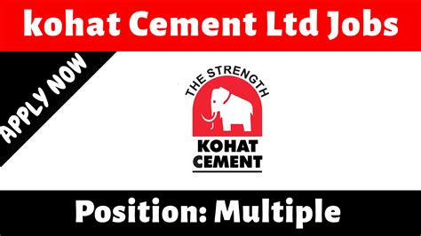 Kohat Cement Ltd Multiple Jobs 2020 - Engineering Career Opportunities