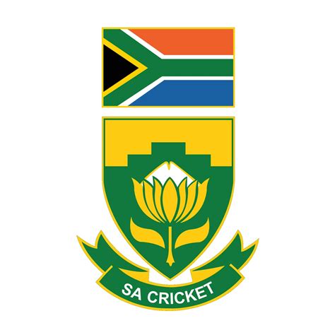 Download South Africa Cricket Logo In White Wallpaper | Wallpapers.com