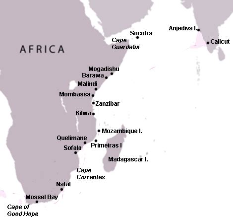 Swahili Coast Map (Illustration) - World History Encyclopedia