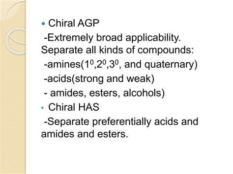 Chiral chromatography