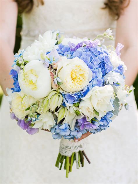 The Best Blue Wedding Flowers (and 16 Gorgeous Blue Bouquets)