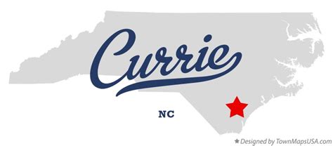 Map of Currie, NC, North Carolina