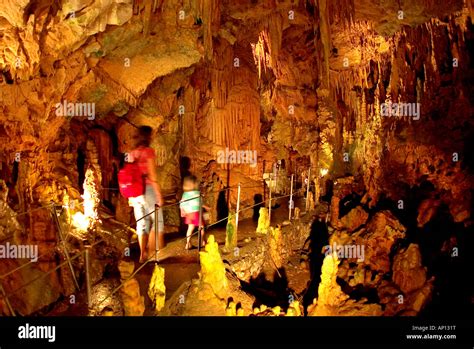 Dripstone Caves of Dirou, Peloponnes, Greece Stock Photo - Alamy